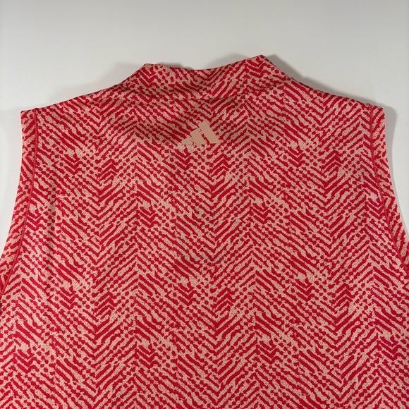 Women’s Adidas Golf Ultimate365 Golf Mock Polo Shirt Large New With Tags - Picture 3 of 7